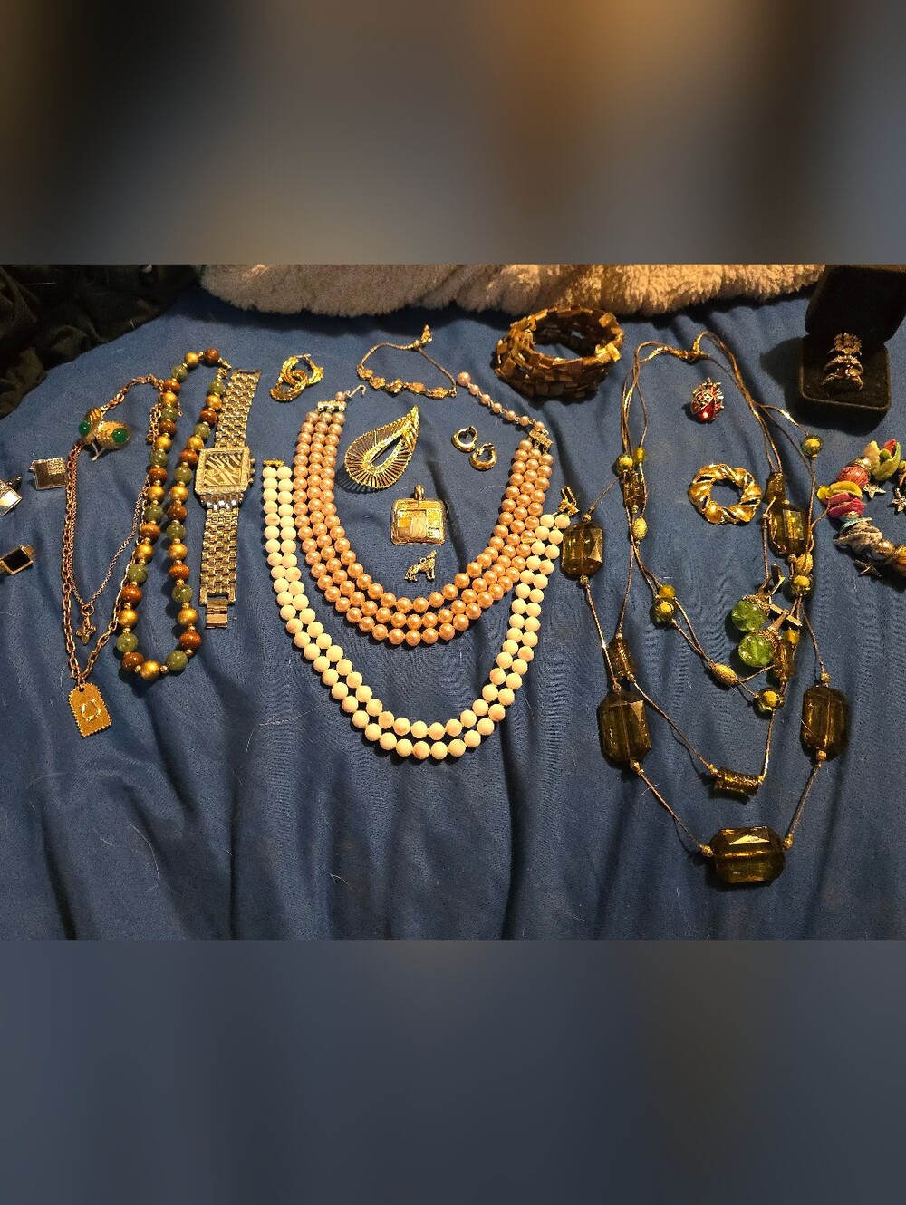Vintage ESTATE jewelry JAPAN,  BGE 925, Bomb Party, Shields, KC, ++
